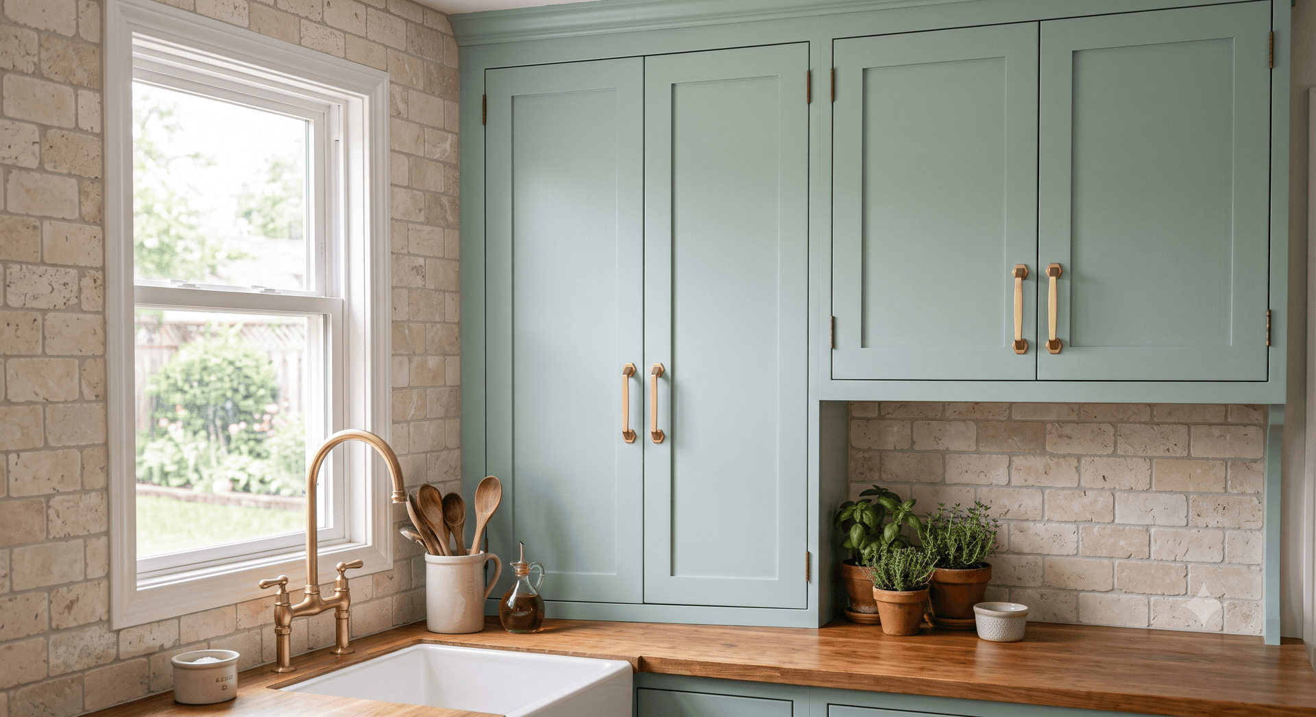 Professionally Painted Kitchen Cabinet