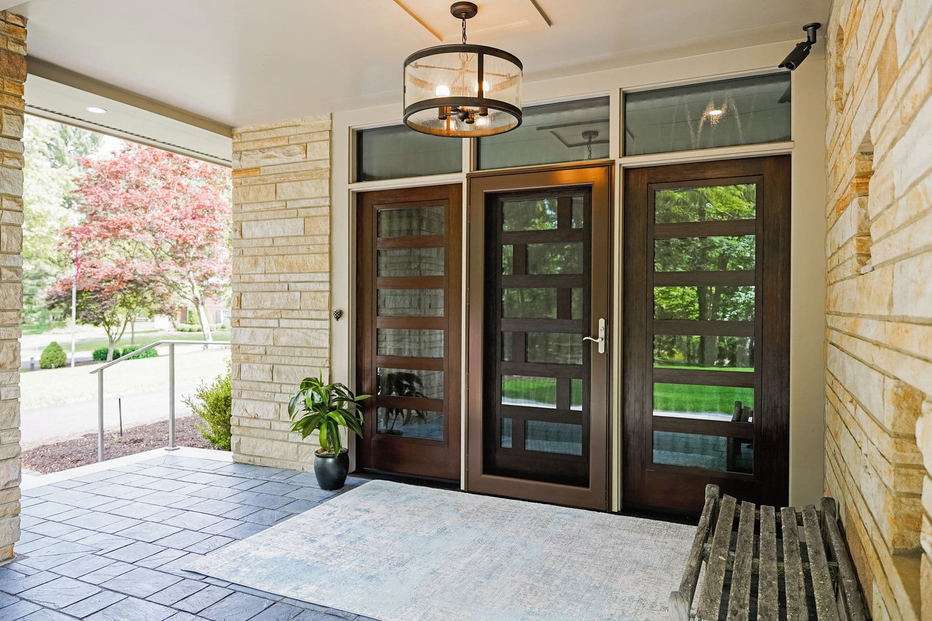 storm door tudor brown painting renovation Layton Utah Rosewood Painting & Remodeling