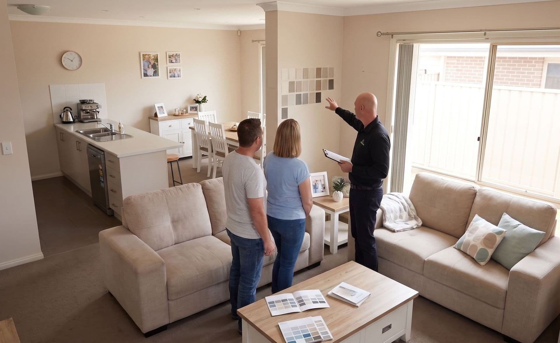 Rosewood Painting Painting Consultation and Walkthrough with Customers