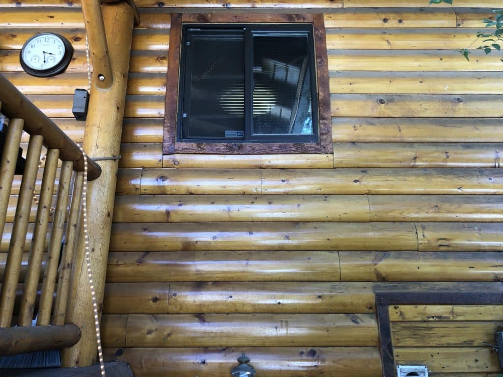 eden utah log cabin refinishing